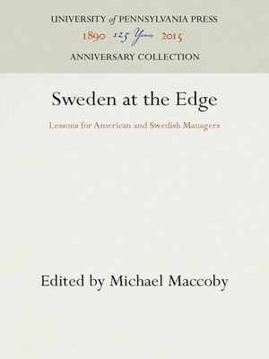 cover image of Sweden at the Edge